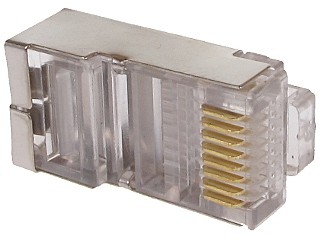 Mufă internet FTP Cat.5 ecranată RJ45/EKRAN(100 buc)