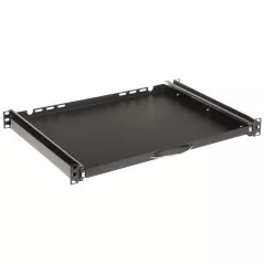 Tavă mobilă pentru cabinet rack 350 mm P19R/350/B-KM neagră - 1
