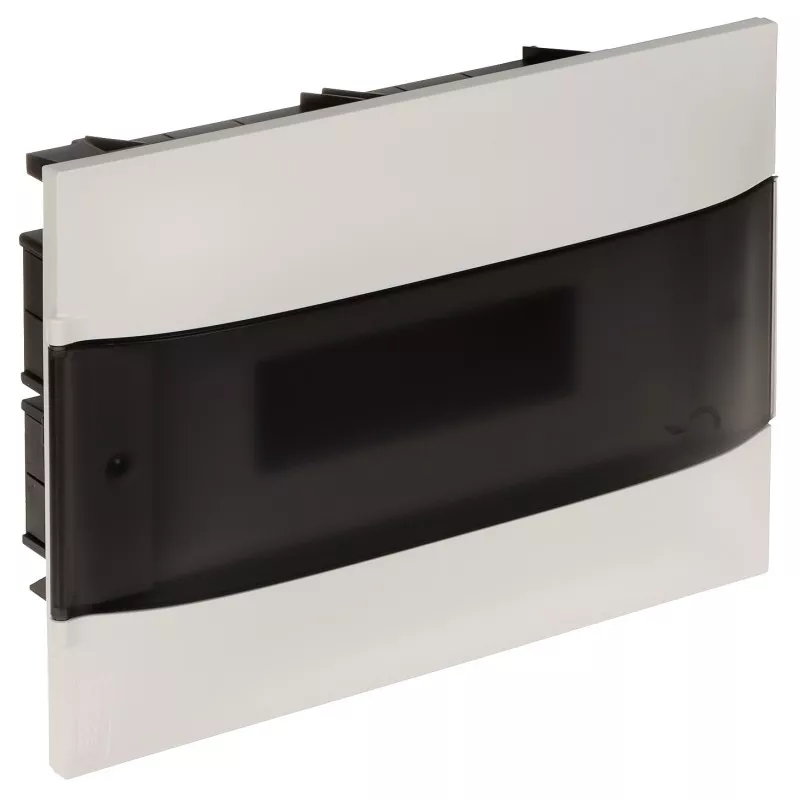 Tablou electric îngropat 12 module LE-135371 Practibox S LEGRAND ușă transparentă