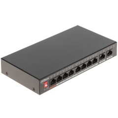 Switch Dahua PFS3010-8ET-96-V2, PoE 8 porturi, 2x Gigabit, 96W