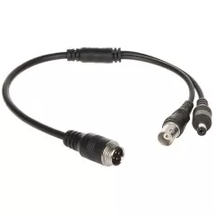 Cablu video auto M12 la BNC + alimentare 0.32 m AUTONE