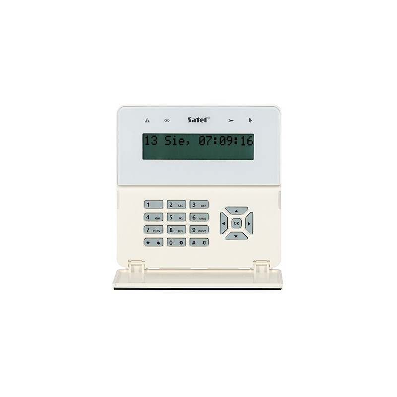 Tastatură de alarmă cu cititor RFID și ecran LCD INT-KLFR-W (alb) INTEGRA SATEL - 1