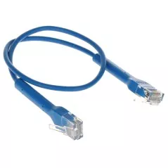 Patchcord UTP Cat6 albastru 0.3m Ubiquiti RJ-45 - Tată/Tată ultra subțire 3mm - 1