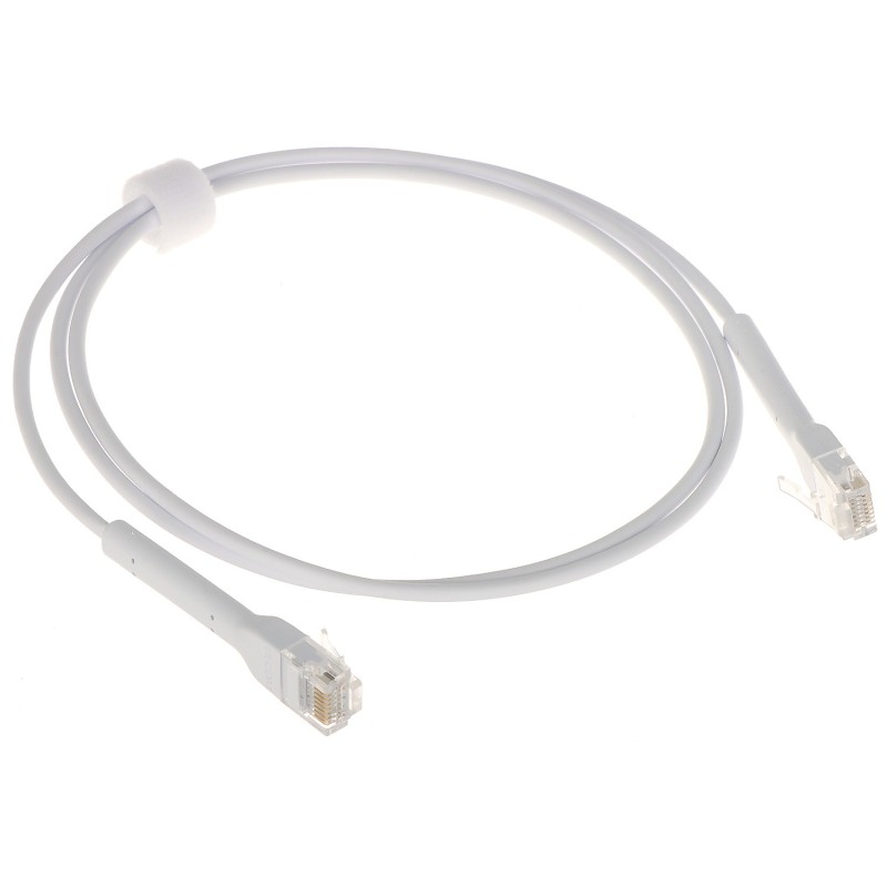 Patchcord UTP Cat6 alb 1m Ubiquiti RJ-45 - Tată/Tată ultra subțire 3mm