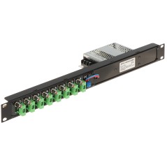 Patch panel BNC cu sursă 12 VDC 8.5 A ZR12-100/G-8-UHD