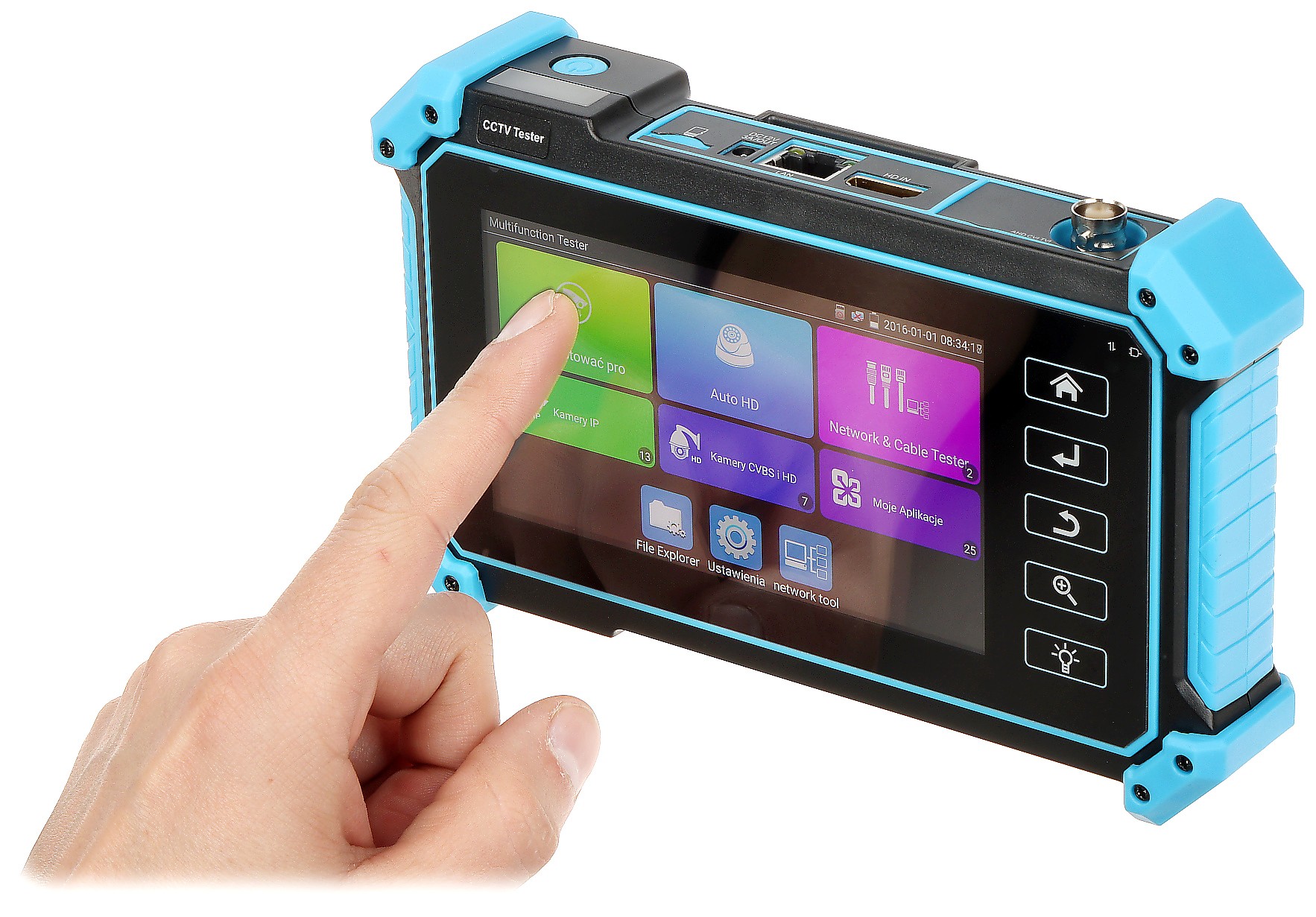 Tester CCTV 4K/8Mpix analogic/IP CS-H6-50H cu sursă PoE, Wifi, touchscreen