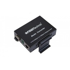 Media convertor SFP gigabit Fibertechnic cu montaj șină DIN - 1