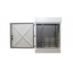Cabinet metalic RACK de exterior 19 18U STZD 1196x816x625 dual access--- - 2