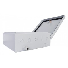 Cabinet metalic de exterior 288x303x114mm (spațiu cuple SC duplex, media convertor) - 8