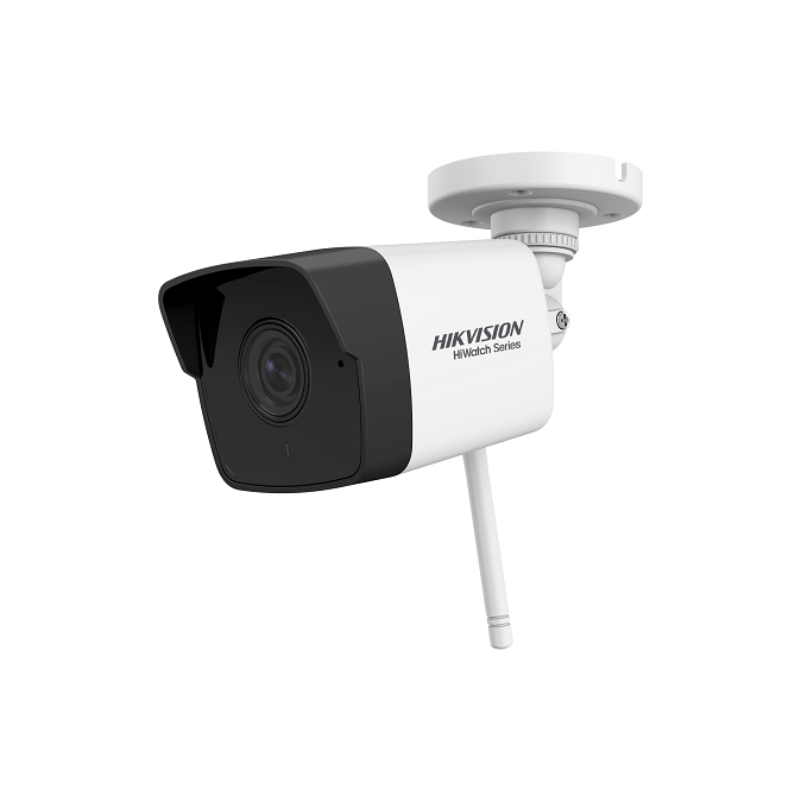 Camera supraveghere IP WiFi exterior Hikvision HiWatch HWI-B120H-D/W(D), 2 MP, IR 30 m, 2.8 mm, microfon - 1