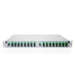 Fiber Optic Patch Panel 1U 12-48 pull-out (guides) - 7