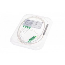 Splitter optic PLC 1:4 singlemode SC/APC 900um 1,5m (STEEL BOX) FTTH