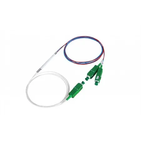 Splitter optic asimetric FBT 1:2 20/80 SC/APC 900um 1m Fibertechnic® - 1