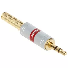 Mufă Jack tată 3.5 mm stereo aurită Vitalco