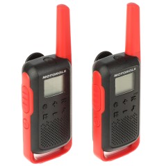 Kit 2 buc Stații PMR Motorola Talkabout T62 fără Fir PMR 0.5W 16 canale roșu