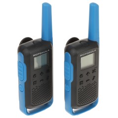 SET DE 2 APARATE DE RADIO BIDIRECȚIONALE PMR MOTOROLA-T62/BLUE 446.1 MHz...446.2 MHz - 1
