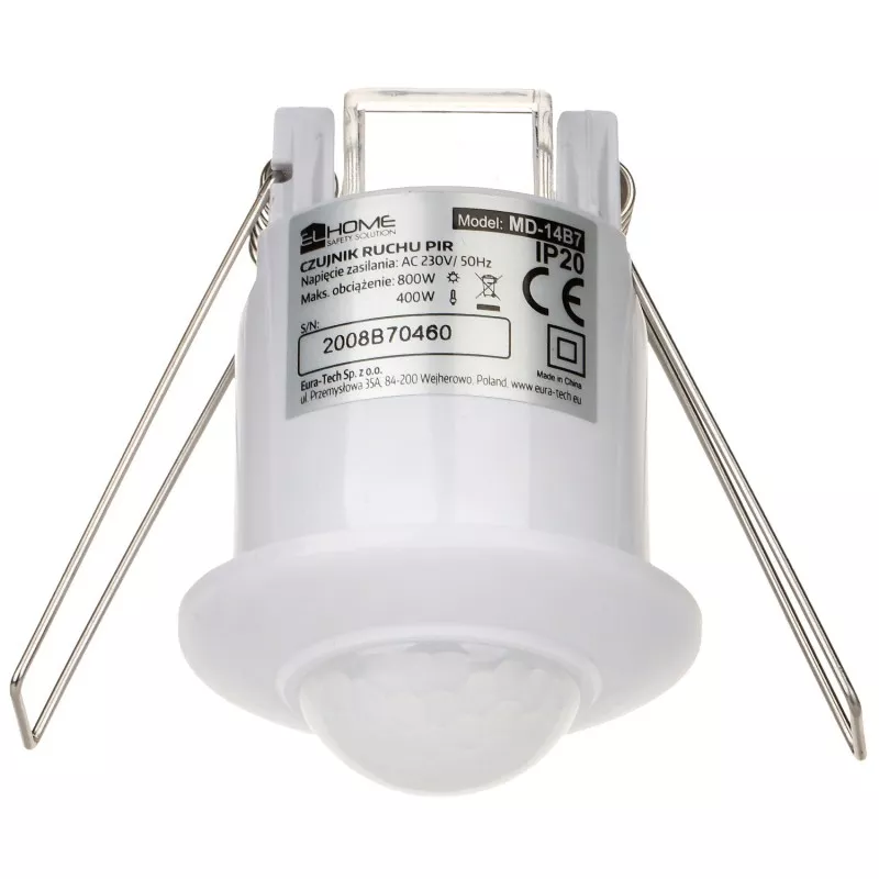 Detector PIR MD-14B7 AC 230V pentru comandarea sistemului de iluminare el Home