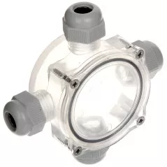 Doză subacvatică 4 intrări PU-4D 100x100x37mm transparentă - 1