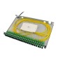 Patch Panel 24x cuple SC/APC duplex + 48x Pigtail, pentru fibra optica rackabil, 1U 19"