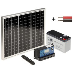 Kit solar panou+controller+acumulator SP-KIT-30/7.2/PWM 65 Wh - 1