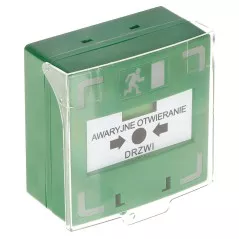 Buton ieşire urgenţă verde cu LED şi buzzer APWK-LED YOTOGI 3xNO/NC - 1