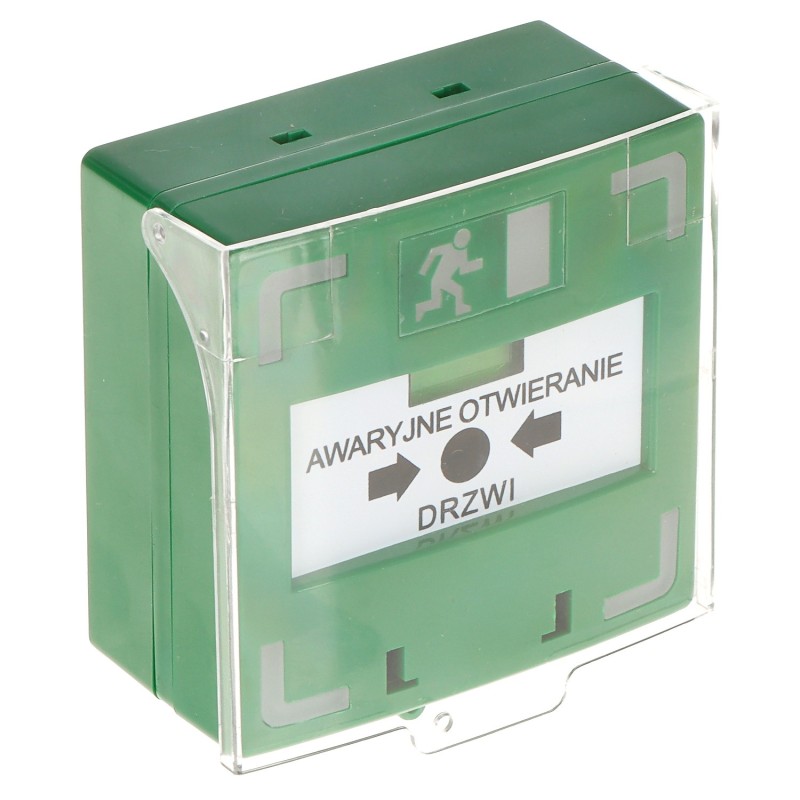 Buton ieşire urgenţă verde cu LED şi buzzer APWK-LED YOTOGI 3xNO/NC - 1