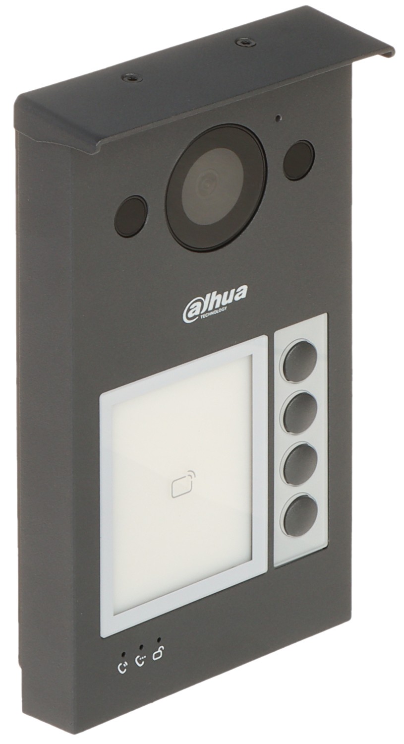 Videointerfon de exterior IP Dahua VTO3312Q-P, 4 familii, 2 MP, aparent, PoE