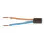 Cablu electric lițat OMYP-2X0.5 negru