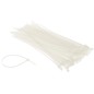 Coliere rapide din plastic 150x2.5 mm pachet 100 bucăți alb