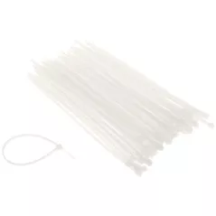 Coliere rapide din plastic 150x3.6 mm pachet 100 bucăți alb - 1
