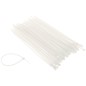 Coliere rapide din plastic 150x3.6 mm pachet 100 bucăți alb