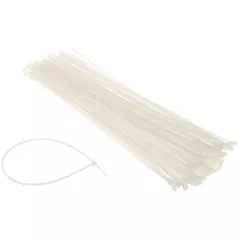 Coliere rapide din plastic 350x3.6 mm pachet 100 bucăți alb - 1
