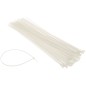 Coliere rapide din plastic 350x3.6 mm pachet 100 bucăți alb