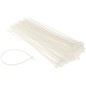 Coliere rapide din plastic 364x7.6 mm pachet 100 bucăți alb