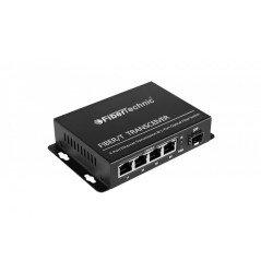 Switch PoE gigabit 4 porturi + SFP Fibertechnic 1004GE-SFP-POE 802.3af/at - 1