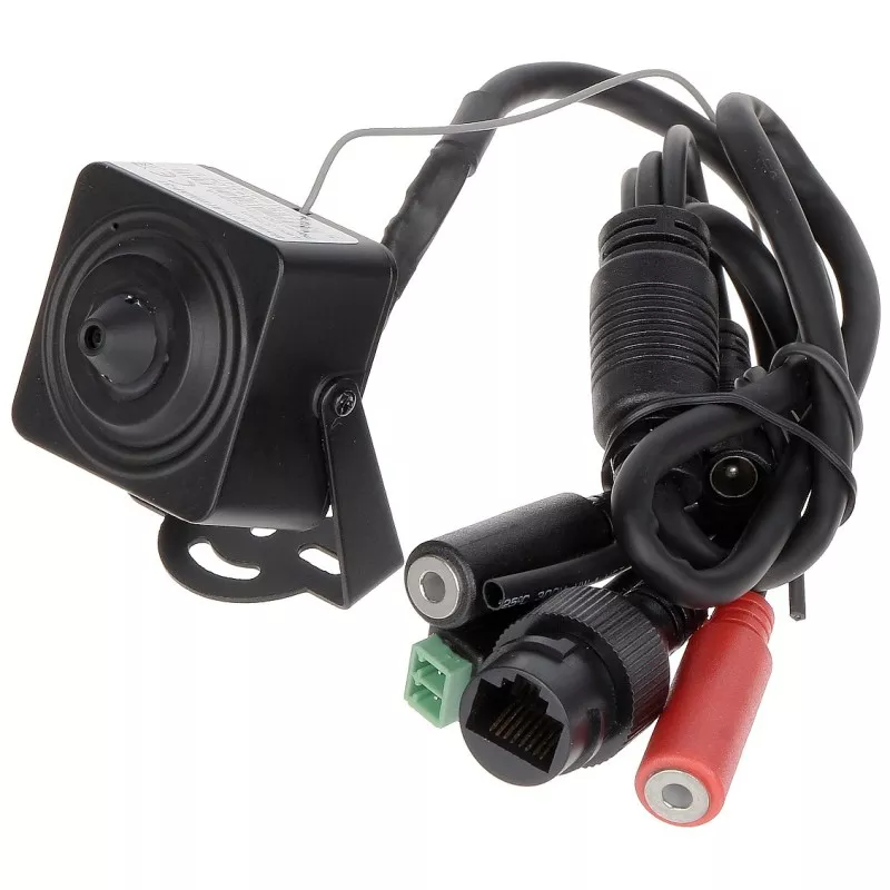 Cameră IP pinhole APTI-RF42MAP-37 Wi-Fi 4 Mpx 3.7 mm cu microfon și ieșire audio neagră