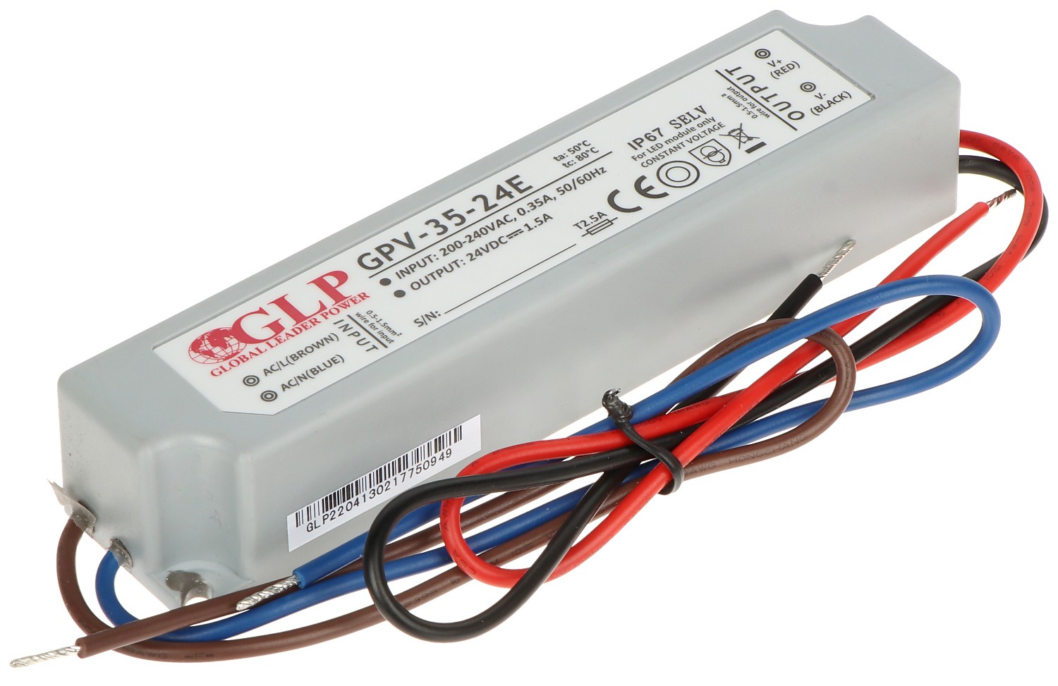 Sursa alimentare 24V/1.5Ah de exterior IP67 36W GPV-mini