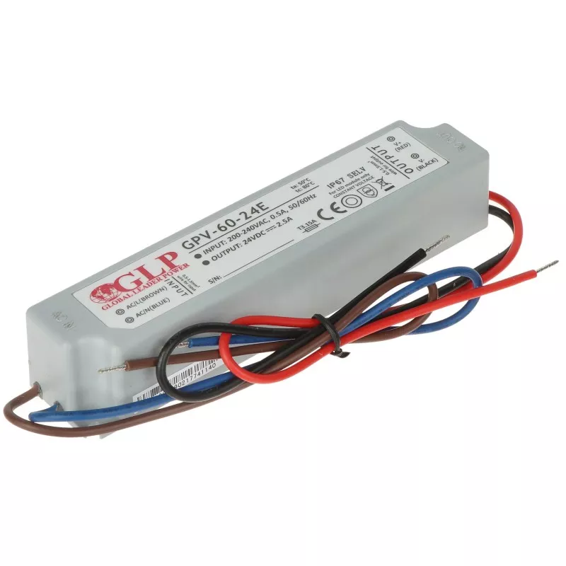Sursa alimentare 24V/2.5Ah de exterior IP67 60W GPV-mini
