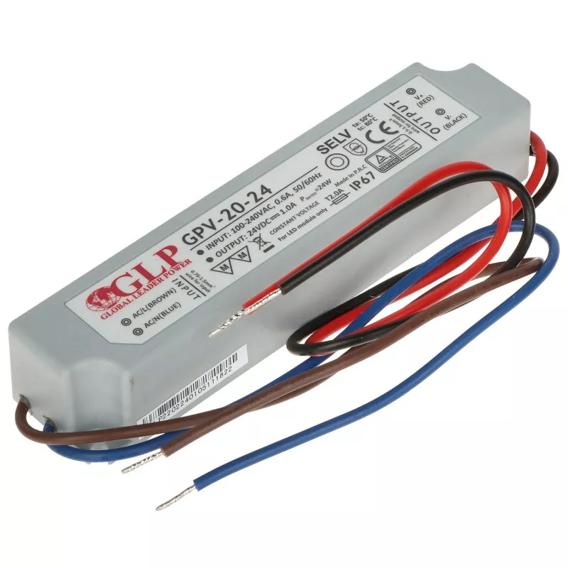Sursa alimentare 24V/1Ah de exterior IP67 24W GPV
