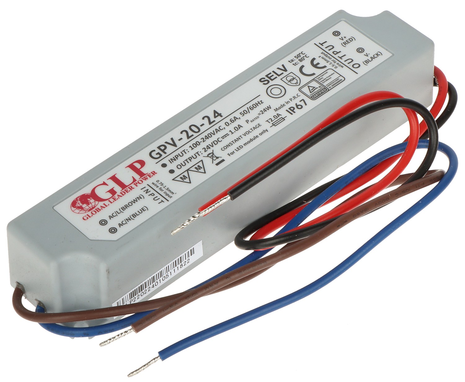 Sursa alimentare 24V/1Ah de exterior IP67 24W GPV