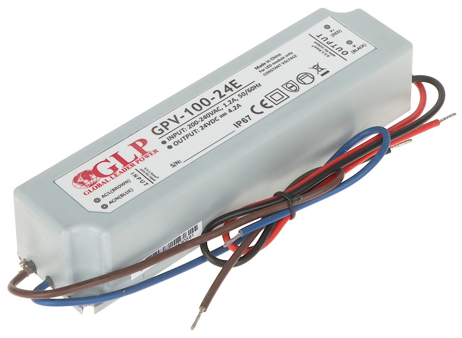 Sursa alimentare 24V/4.2A de exterior IP67 100.8W GPV-mini