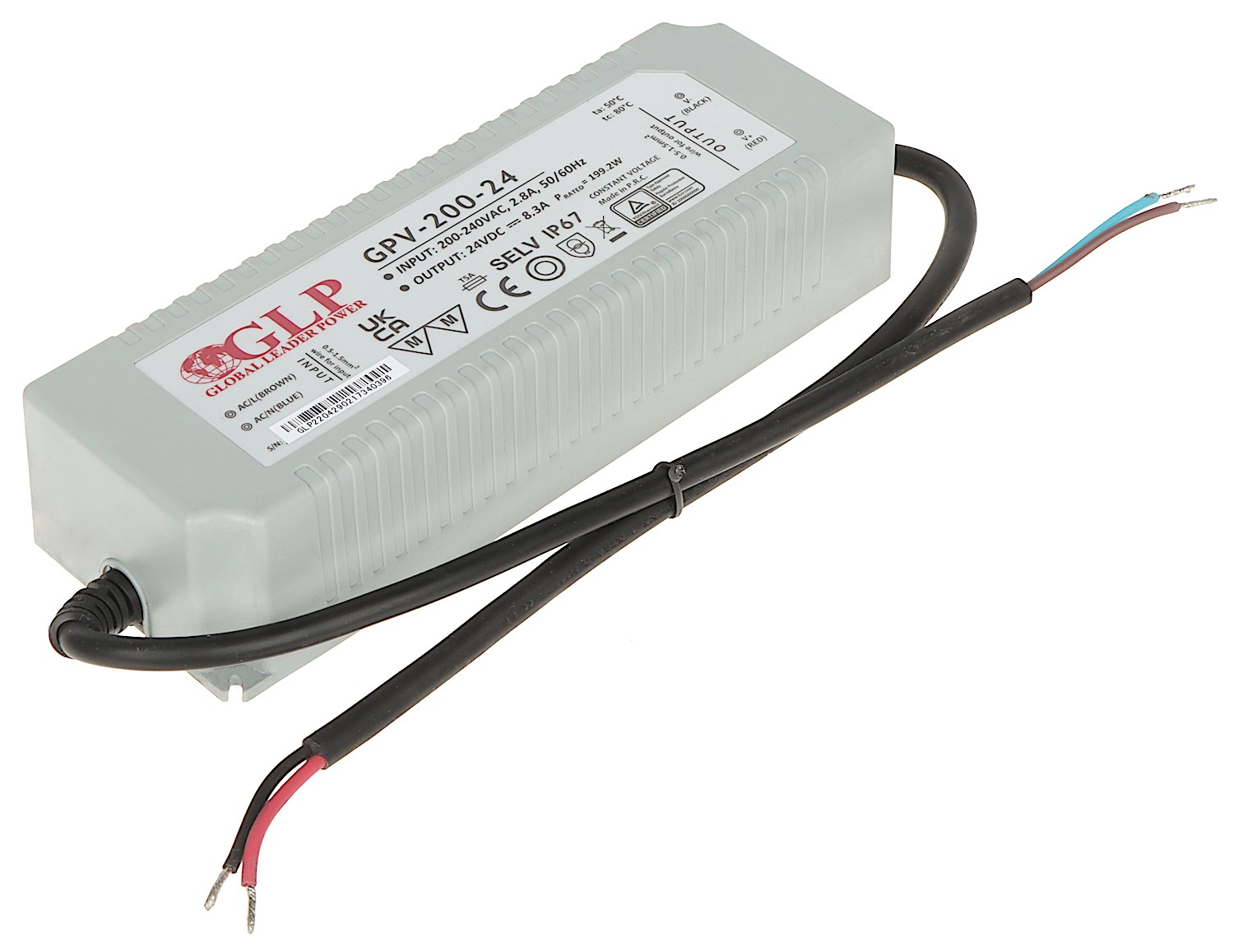 Sursa alimentare 24V/8.3A de exterior IP67 199.2W GPV