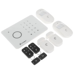 Kit alarmă wireless ETIGER-S3B-S cu GSM, 2 PIR, tastatura, 2 CM, 2 telecomenzi, 2 breloc RFID - 1