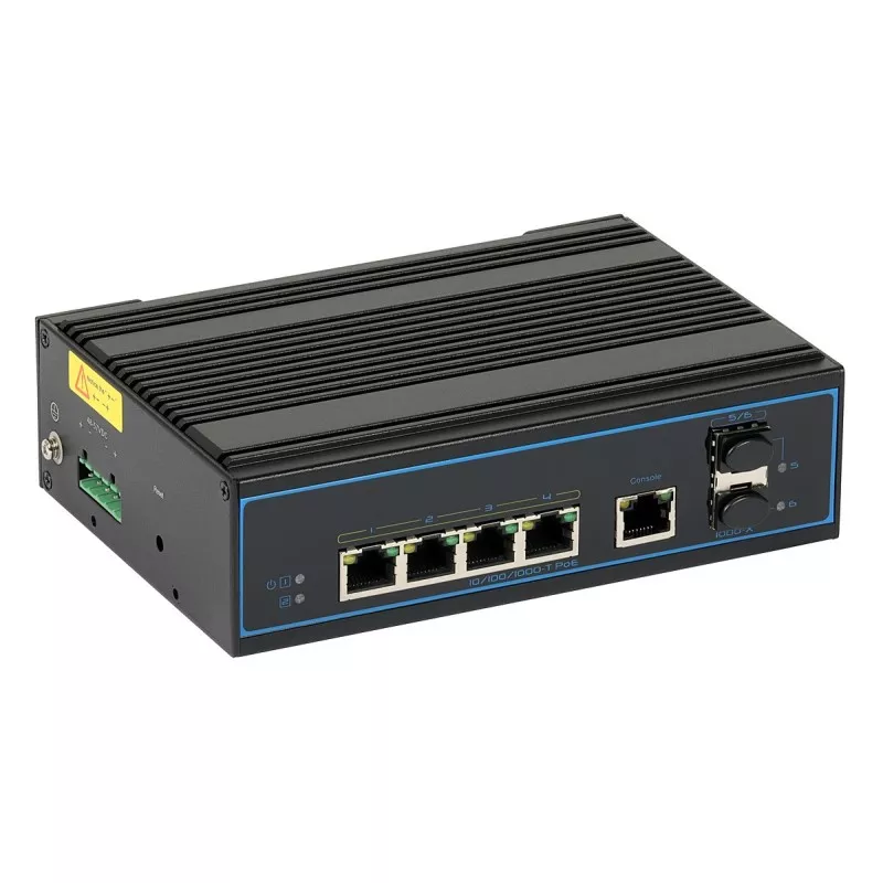 Switch PoE industrial cu management ULTIPOWER 3621NDM (4xPOE 802.3af/at), 2xSFP