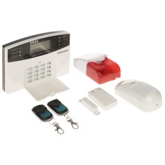 Kit alarmă GSM Heckermann-Guardian I cu PIR, 2 telecomenzi, contact magnetic și sirenă - 1