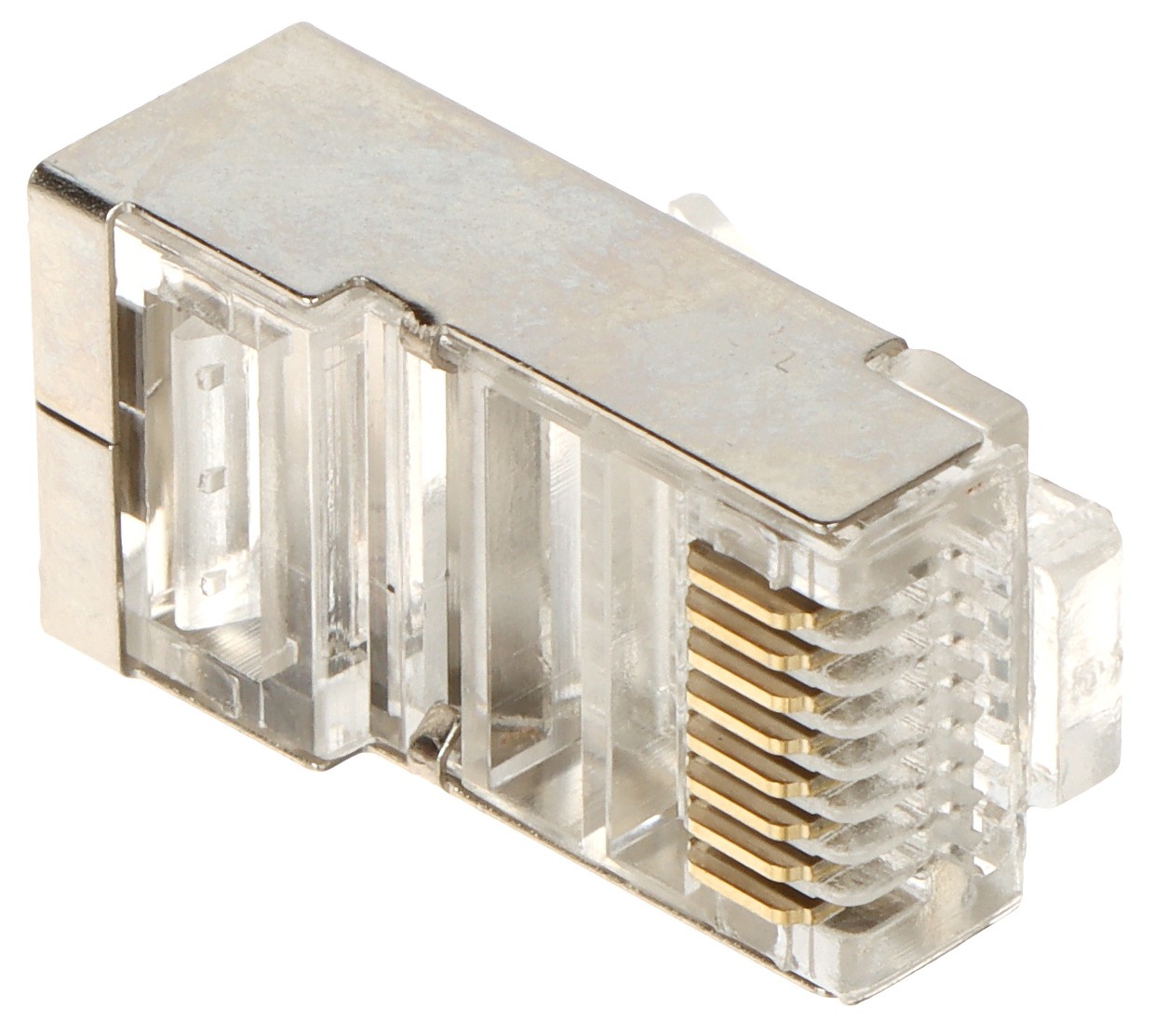 Set 100 mufă RJ45 FTP cat.5e EZ passthrough