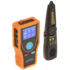 Tester cablu rețea+telefonic CS-NT24 cautare cabluri, TDR, ecran 2.4 inch - 1