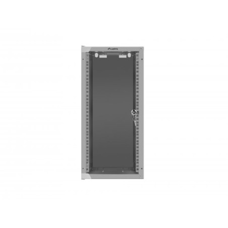 Cabinet Rack 10 inch 12U gri 280X310 Lanberg uşă sticlă LANBERG - 1