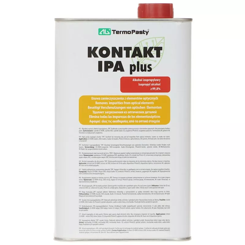 Alcool izopropilic KONTAKT-IPA-PLUS recipient metalic 1000 ml AG TERMOPASTY
