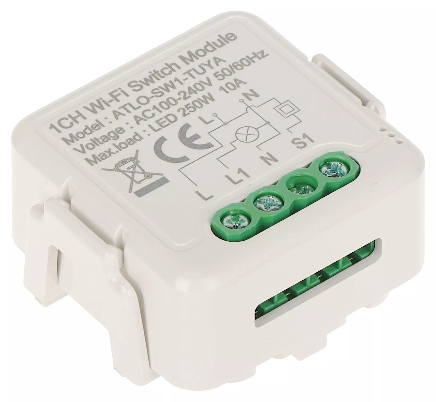 Controller iluminat 1 canal ATLO-SW1 Wi-Fi, 100...240 VAC Tuya Smart
